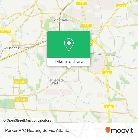 Mapa de Parker A/C Heating Servic