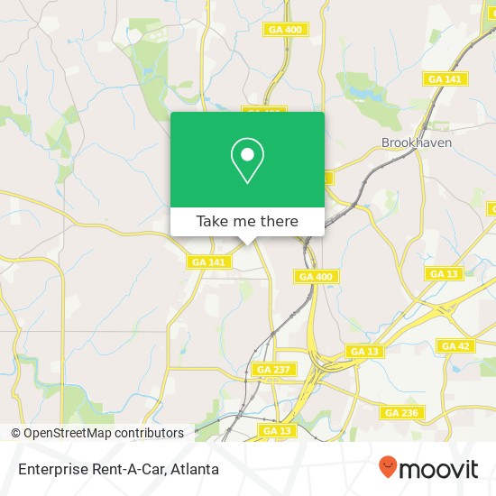 Enterprise Rent-A-Car map