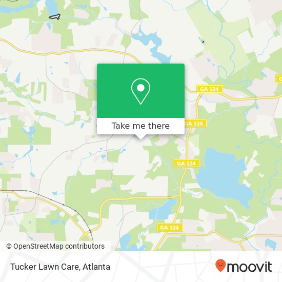Mapa de Tucker Lawn Care