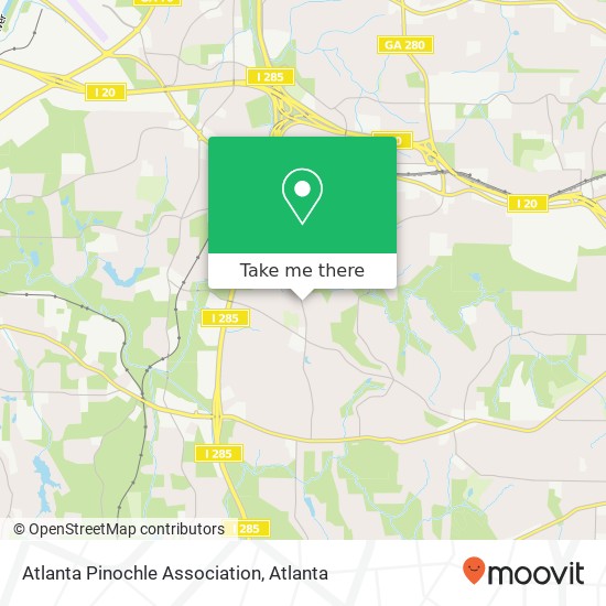 Mapa de Atlanta Pinochle Association