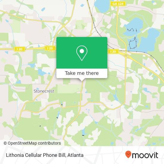 Mapa de Lithonia Cellular Phone Bill