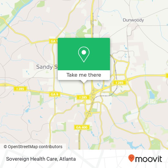 Sovereign Health Care map