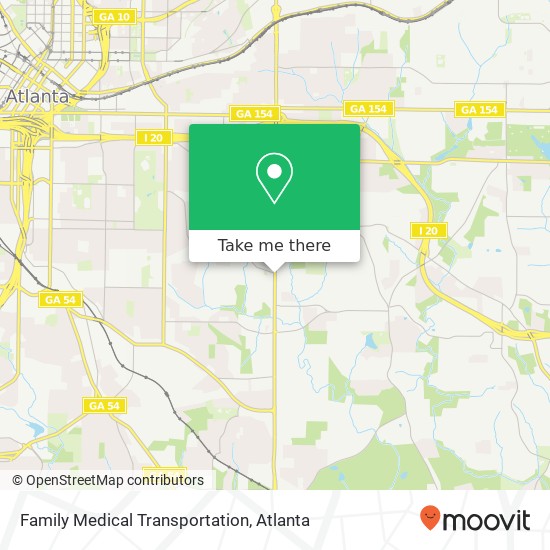 Family Medical Transportation map