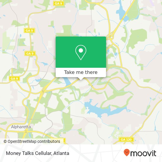 Mapa de Money Talks Cellular