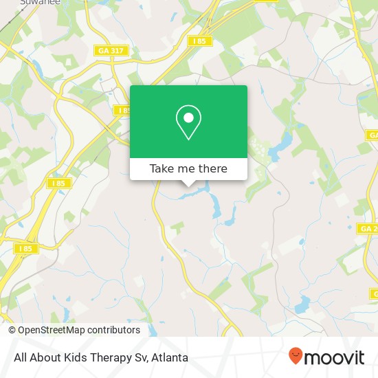 All About Kids Therapy Sv map
