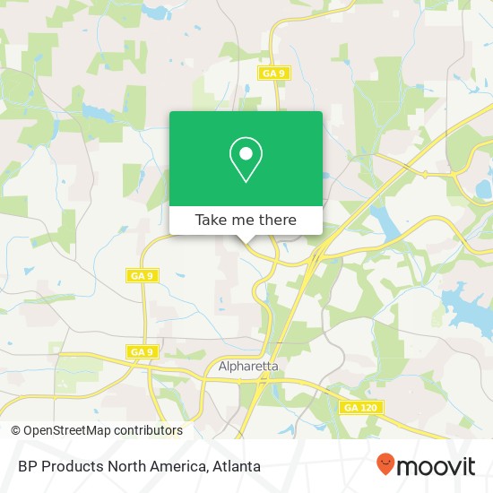 BP Products North America map