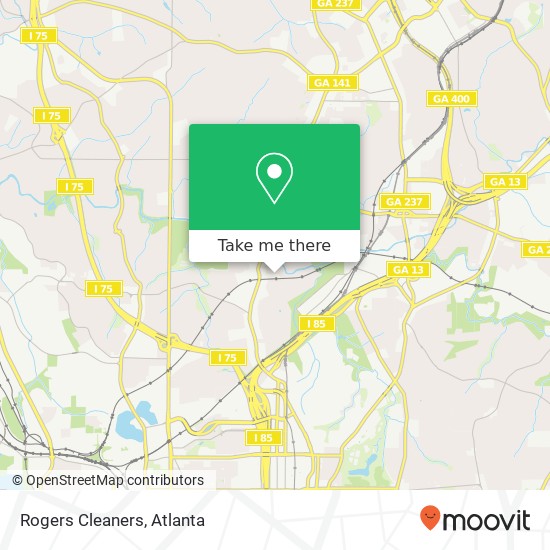 Rogers Cleaners map