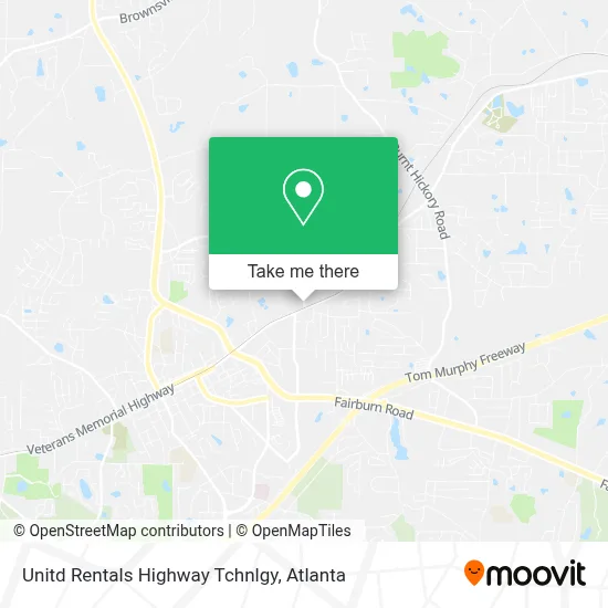 Unitd Rentals Highway Tchnlgy map