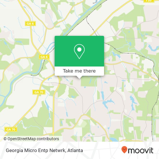 Georgia Micro Entp Netwrk map