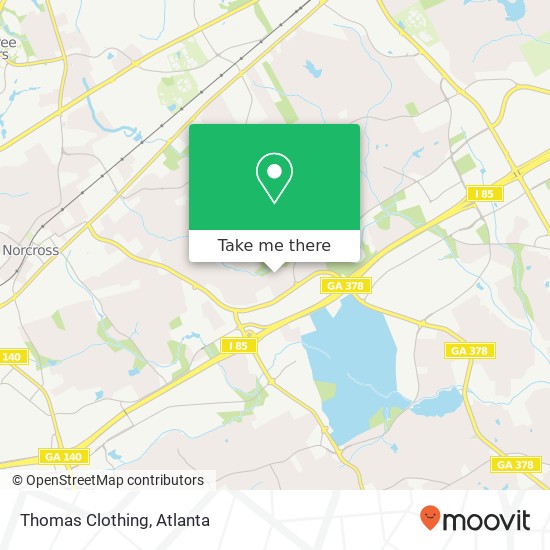 Thomas Clothing map