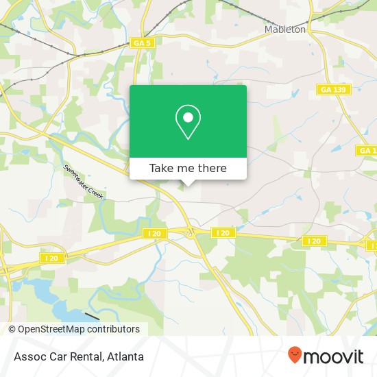 Assoc Car Rental map