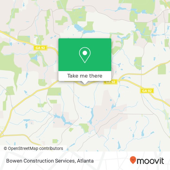 Mapa de Bowen Construction Services