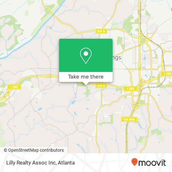 Lilly Realty Assoc Inc map