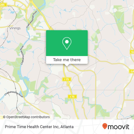 Mapa de Prime Time Health Center Inc