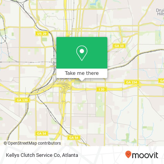 Kellys Clutch Service Co map