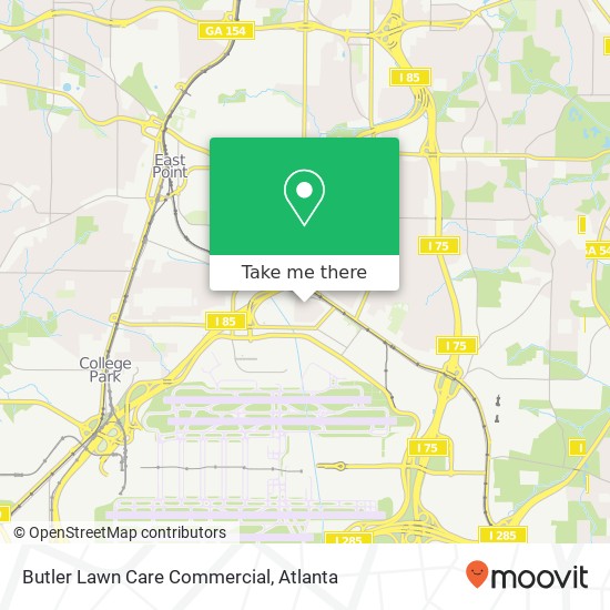 Butler Lawn Care Commercial map