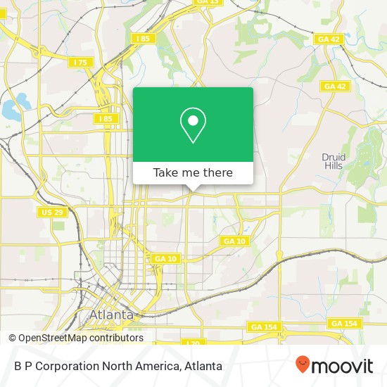 Mapa de B P Corporation North America