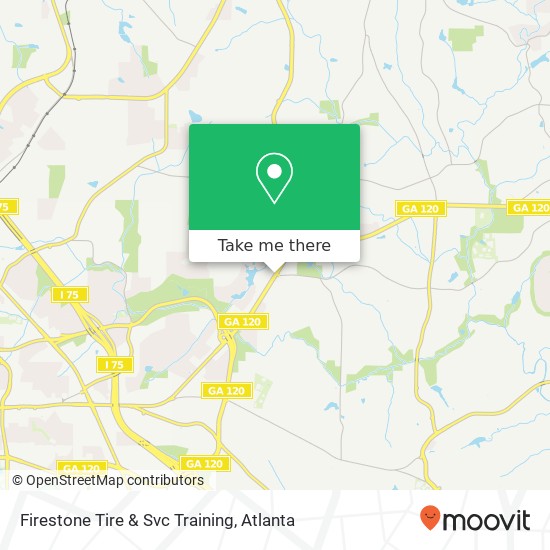 Mapa de Firestone Tire & Svc Training