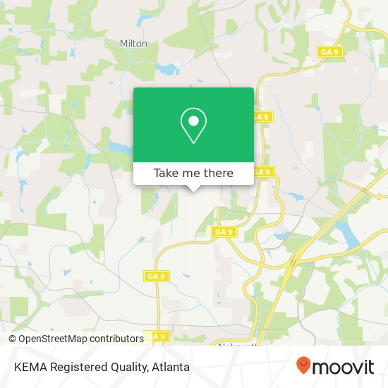 Mapa de KEMA Registered Quality