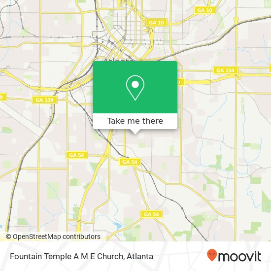 Mapa de Fountain Temple A M E Church