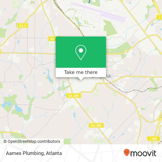 Aames Plumbing map