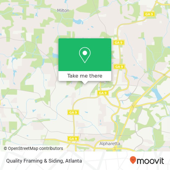 Mapa de Quality Framing & Siding