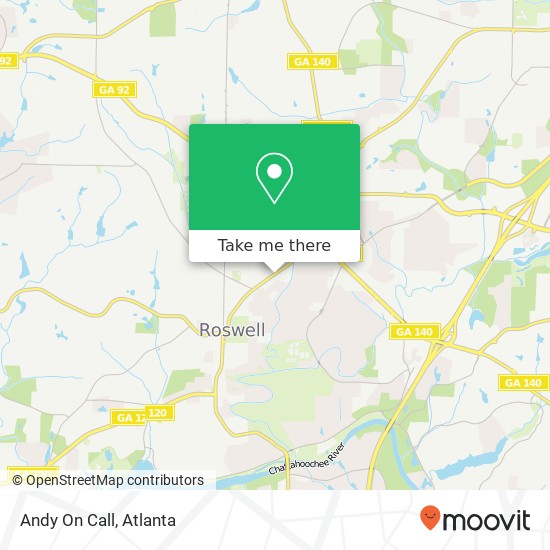 Andy On Call map