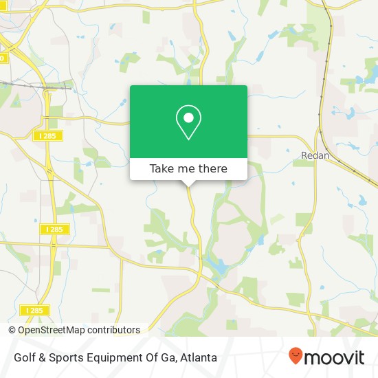 Golf & Sports Equipment Of Ga map