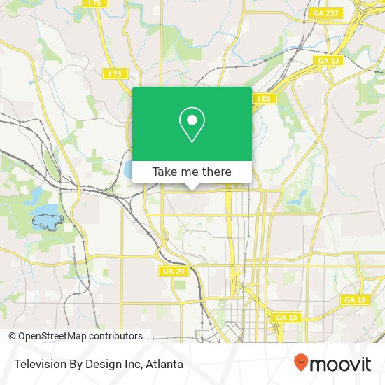 Television By Design Inc map