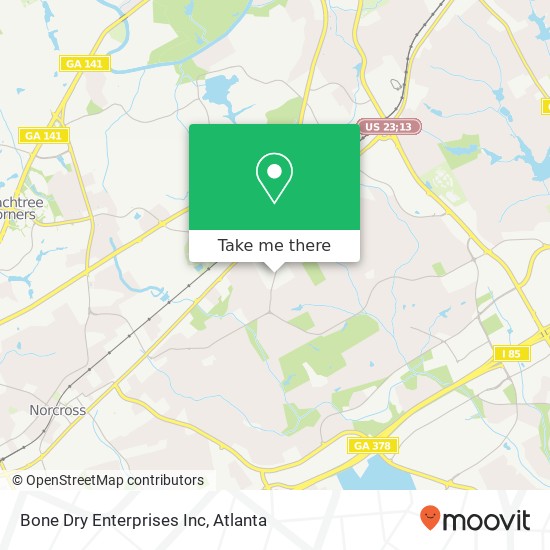 Bone Dry Enterprises Inc map