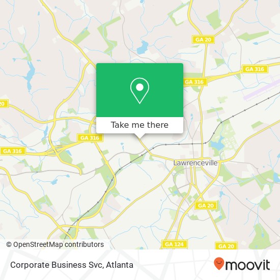 Corporate Business Svc map