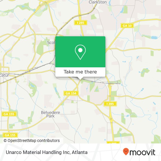 Unarco Material Handling Inc map