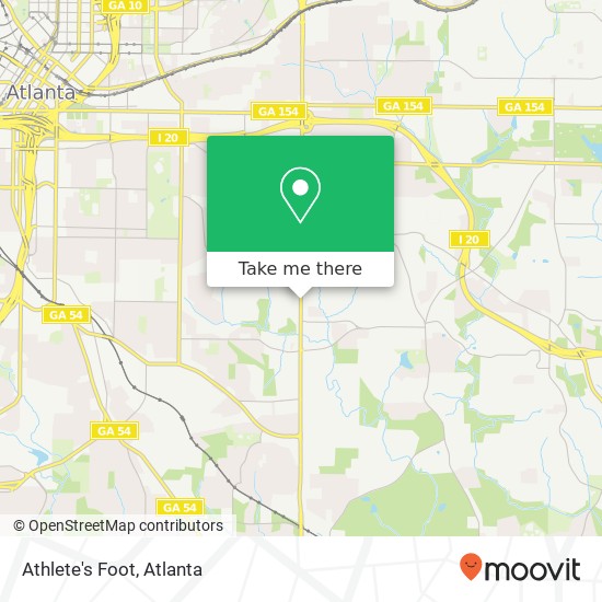 Athlete's Foot map