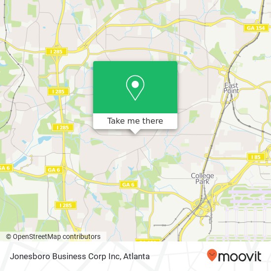 Mapa de Jonesboro Business Corp Inc