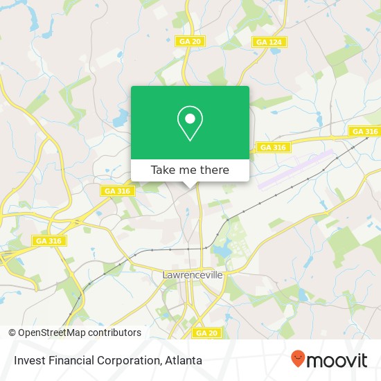 Invest Financial Corporation map