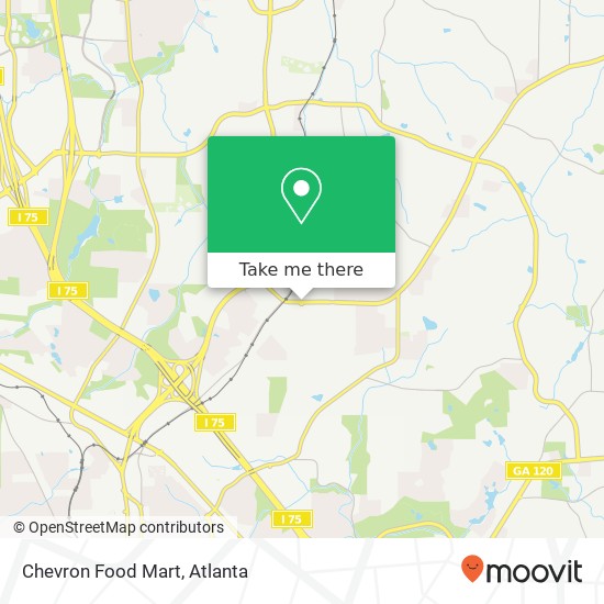 Mapa de Chevron Food Mart