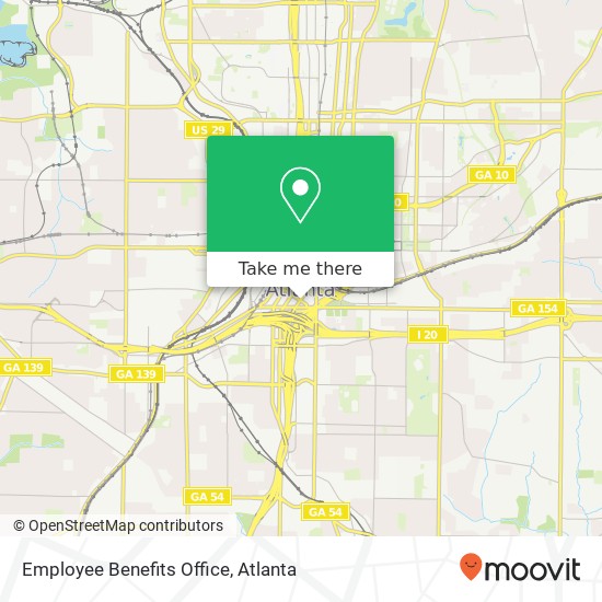 Employee Benefits Office map