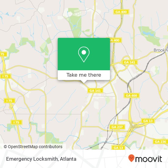 Emergency Locksmith map