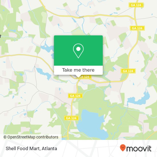 Shell Food Mart map