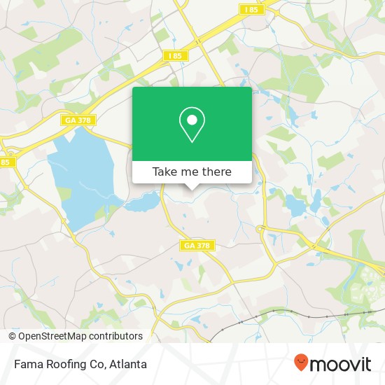 Fama Roofing Co map