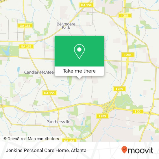 Jenkins Personal Care Home map