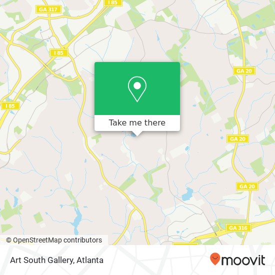 Mapa de Art South Gallery
