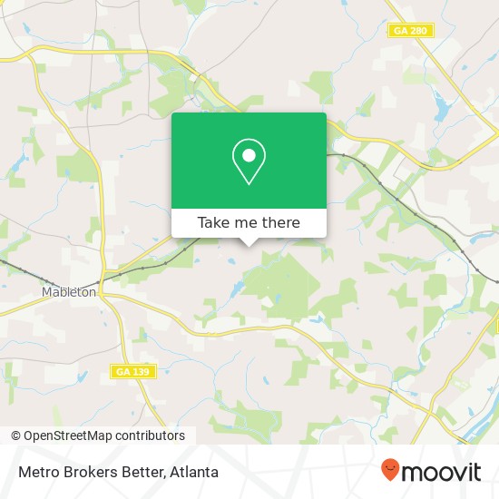 Mapa de Metro Brokers Better