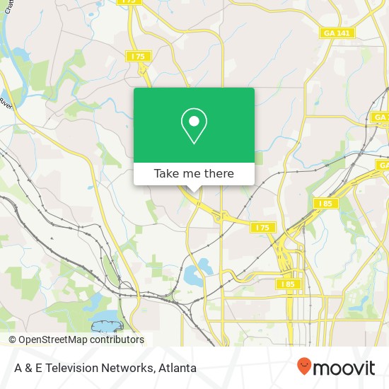 Mapa de A & E Television Networks