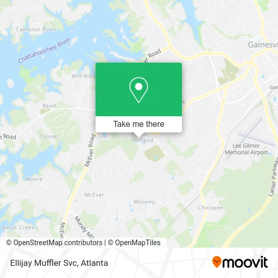 Ellijay Muffler Svc map