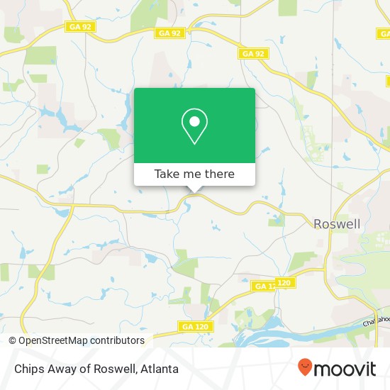 Mapa de Chips Away of Roswell