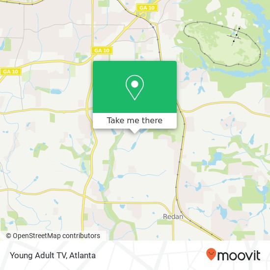 Young Adult TV map