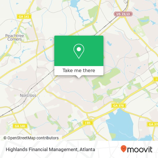 Mapa de Highlands Financial Management