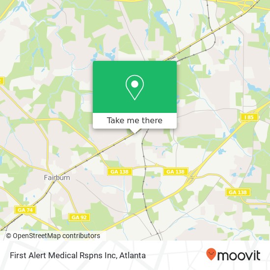 Mapa de First Alert Medical Rspns Inc