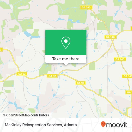 McKinley Reinspection Services map